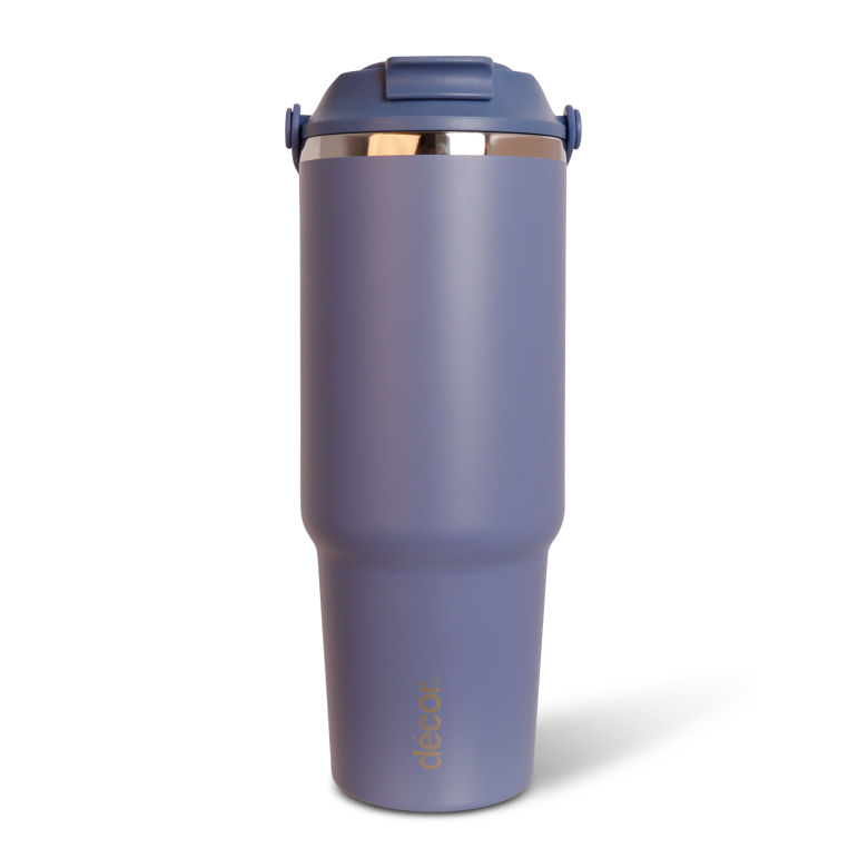 2-in-1 Travel Tumbler Double Wall Stainless Steel 900ml
