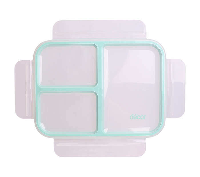 Bento Box Triple Split Lid, Teal