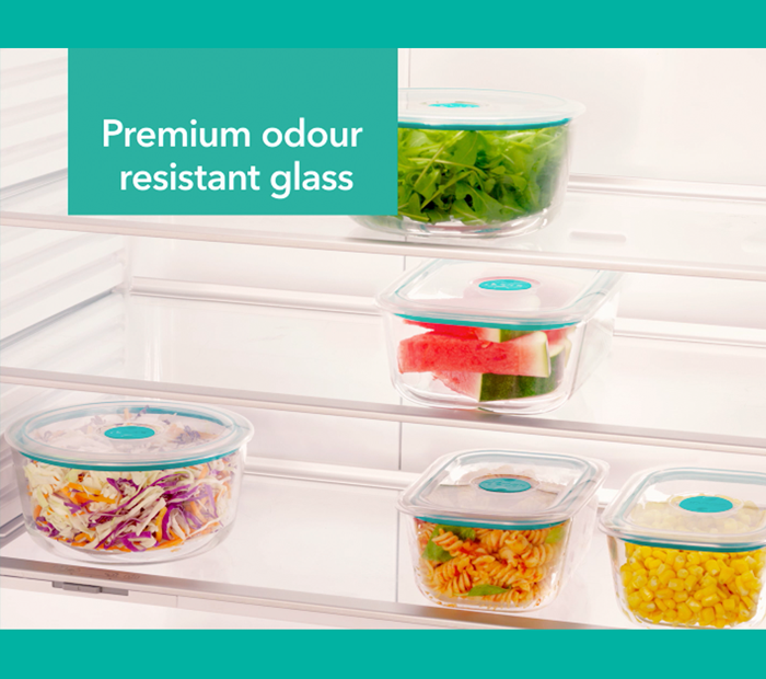 Glass Container, Oblong, 2.5L